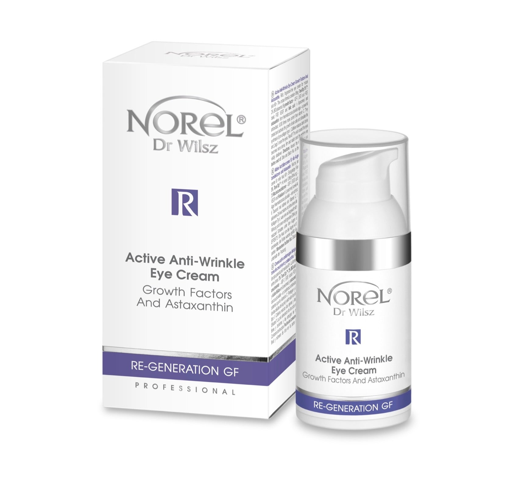Norel - Re-Generation GF - Anti-Wrinkle Eye Cream, Growth Factors and Astaxanthin (Professional)