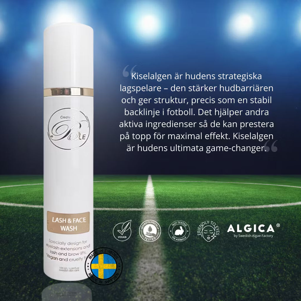Lash schampoo & Face Wash Med Kiselalg