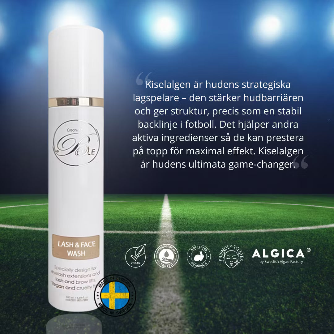 Lash schampoo & Face Wash Med Kiselalg